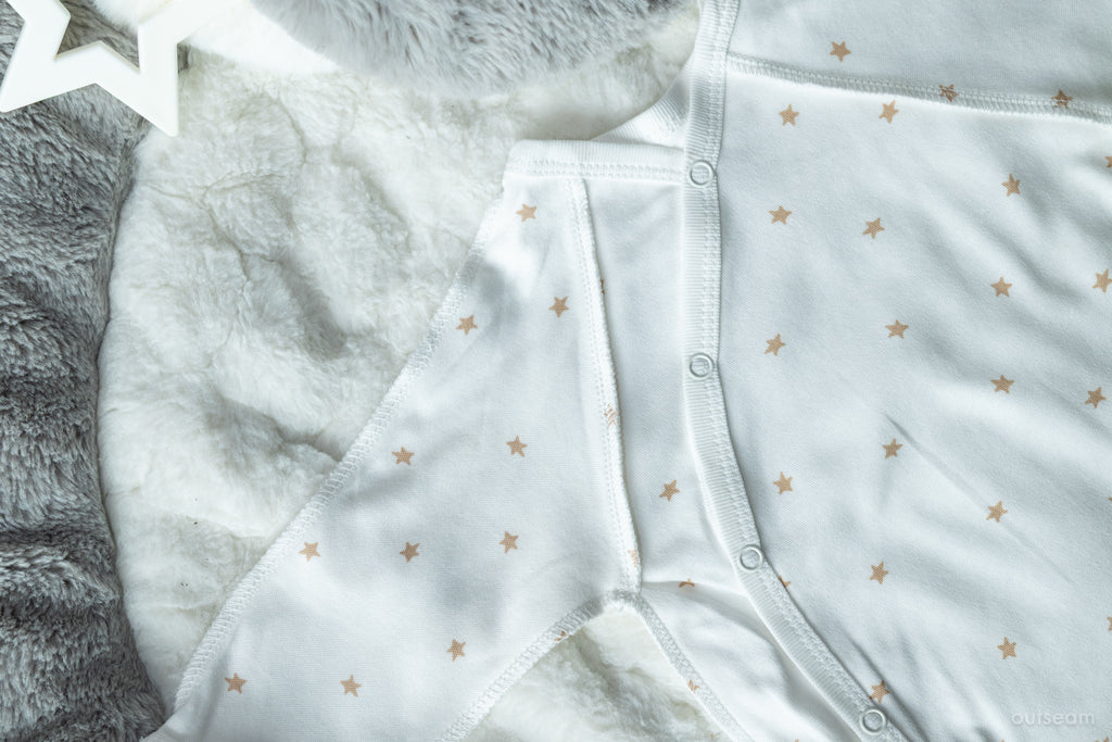 Outseam Sleepsuit Outseam Brown Stars — detail view 2